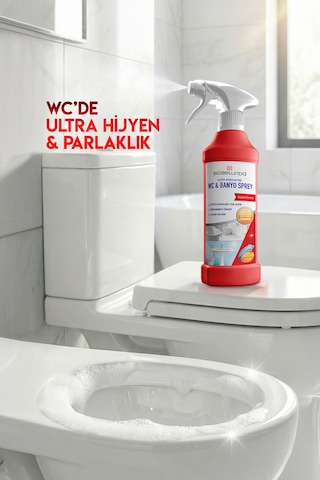 Biobellinda Ultra Konsantre Wc & Banyo Temizleyici Sprey 500 Ml.