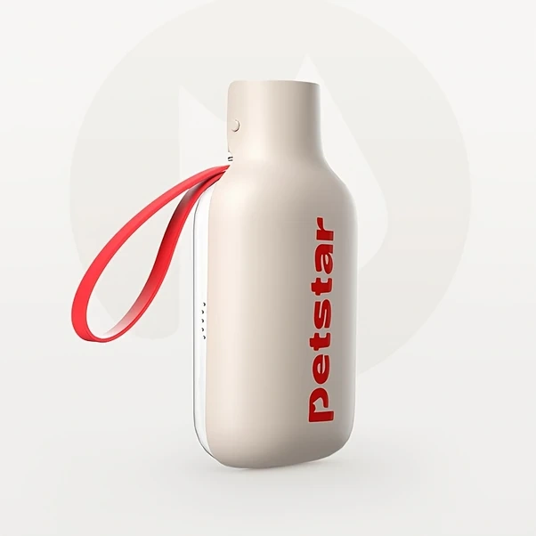 Elmpaly Vealınd Taşınabilir Köpek Kedi Su Kabı Sızdırmaz Kapak Büyük Kapasite Yeşil Beyaz