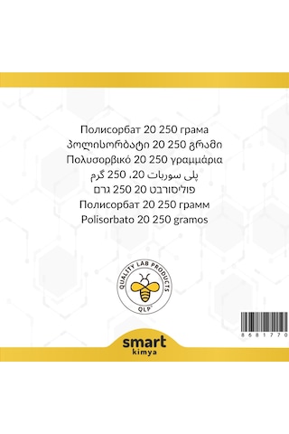 Polisorbat 20 Teknik Tip 250 G