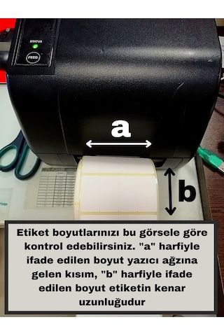 30x50 Termal Yapışkanlı Barkod Etiketi 1 Rulo 1000 Adet Diğer