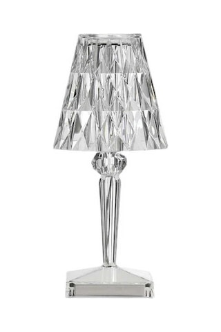 Kristal Şarjlı Led Masa Lambası ve Abajur Fl-8074