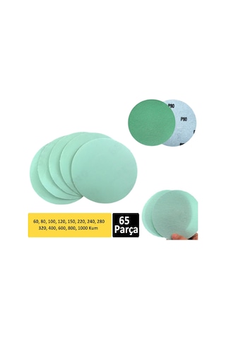 Venoa Paslanmaz Metal Uyumlu Cırt Zımpara Kağıdı 115 Mm 65 Parça