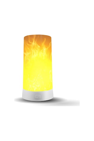 Led Alev Lambası, Usb Şarj Edilebilir Alevli Gece Lambası, Su Geçirmez Diğer