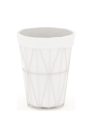 TEKNOTEL BEZLİ 2 ADET ORGANİZER SEPET BEYAZ MG012