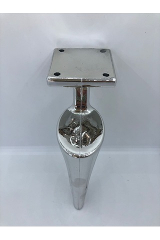 Plastik, 21 Cm Krom Kaplamalı Berjer, Mobilya Ayağı 4 Adet