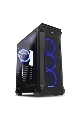 Dark Guardian 4X12Cm Dual Rgb Fan Usb3.0 T-Glass Atx Oyuncu Kasas