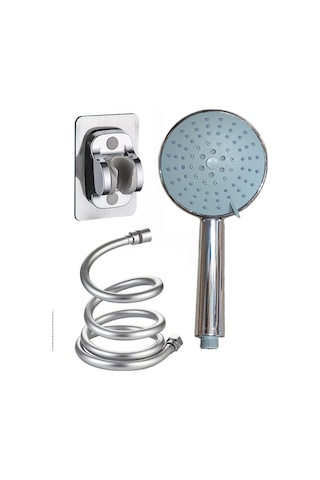 5 Fonksiyonlu. Preminyum Büyük Boy Krom Duş Başlığı 150cm Pvc Hor Beyaz 5 Fonksiyonlu. Preminyum Büyük Boy Krom Duş Başlığı 150cm Pvc Hor Beyaz