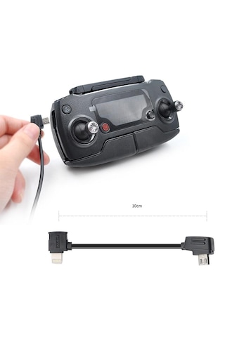 DJI Mavic Pro IOS Veri Kablosu 10 cm Telefonlar İçin Siyah Renk