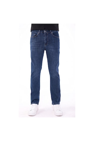 Blayn Jeans Erkek Tint Efekt Diz İzi Yapmayan Pamuklu Esnek Denim Jean Kot Pantolon Regular Kalıp Koyu Lacivert