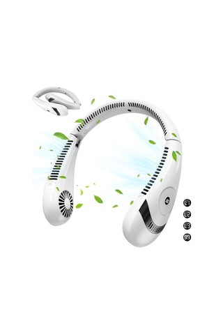 Taşınabilir Boyun Vantilatörü, 5000mah Şarjlı Usb Boyun Fanı İle