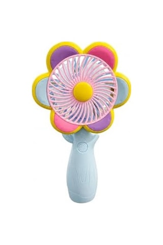 Mini El Fanı Usb Şarjlı Type-c Bağlantılı 3 Kademeli Taşınabilir Elektrikli Fan Masaüstü Ve El Tipi Kullanım Renk Serinletici Fan Mavi Pembe Sarı Papatya . 14796327