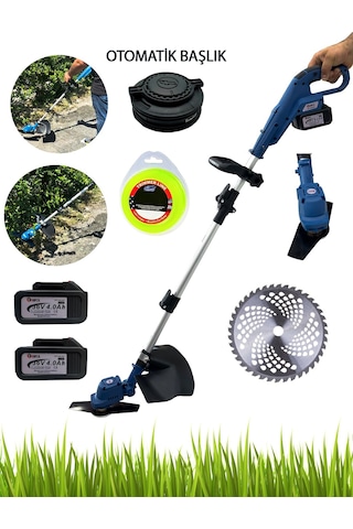 Rowermax RPC-MM150 Akülü Tırpan + Teleskopik Misinalı Set