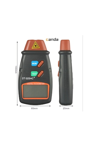 Dt-2234c Dijital Lazer Takometre Hız Göstergeli Devir Ölçer N11.49