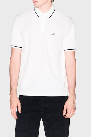 Armani Exchange Pamuklu Regular Fit Logolu Düğmeli Polo Erkek Polo Xm002356 Af13026 U0009 Beyaz