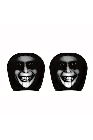 Dekoratif Oto Başlık Kılıfı/maske 2'li Gri