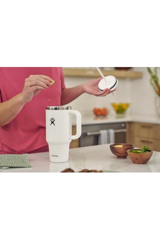 Hydro Flask Pipetli Termos Bardak 1.18 Lt Whıte