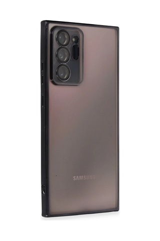 Samsung Galaxy Note 20 Ultra Kılıf Razer Lensli Silikon - Siyah