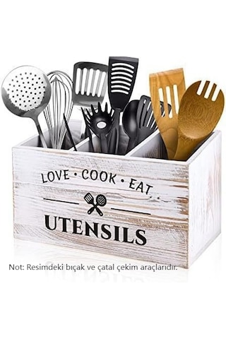 Mutfak Masaüstü Saklama Kutusu Organizatör Kutusu-beyaz