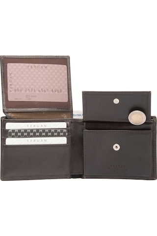 Tergan Kahve Deri Erkek Cüzdan - S1ce00001254-a98 Kahverengi