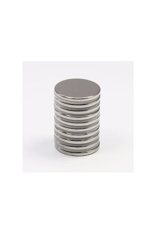 Dünya Magnet 10 Adet 20mm X 2mm Yuvarlak Güçlü Neodyum Mıknatıs