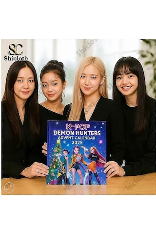 2025 Korean Wave Devil Hunter Blakpink Advent Festival Blind Box Christmas Tree Decoration Acrylic Pendant