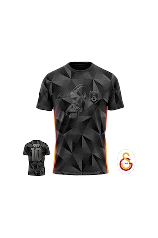 Gsstore Galatasaray Leroy Sane Design Fc T-shirt Forma Gri