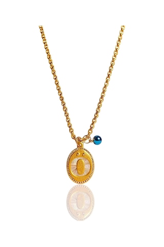 Altın Nostaljik Ö Harfli Halat Zincir