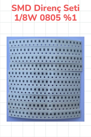 Smd Direnç Seti 1/8w 0805 %1 200 Parça 10 Çeşit 10 330 470 1k 3