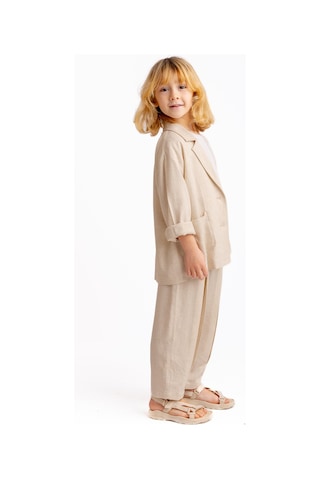 Oliven The Kid Unisex Keten Blazer Ceket Natürel Naturel
