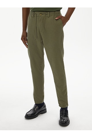 Ltb Düz Paça Keten Görünümlü Jogger Yeşil Pantolon 012254703125026 401 Yeşil