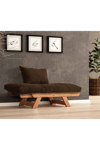 Woodesk Adalar Masif Tik-kahve Renk Berjer Cpt8154-140 Kahverengi
