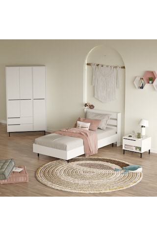 Robin Home Lidya Genç Odası Takımı 3'lü Set Beyaz