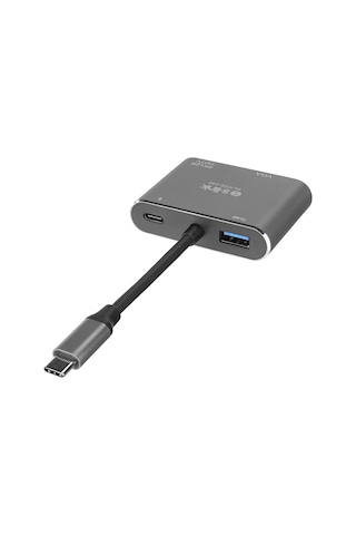 S-link Sl-usb-c85 4 İn 1 Type C To, Pd+hdmı+vga+usb3.0 Çevirici H