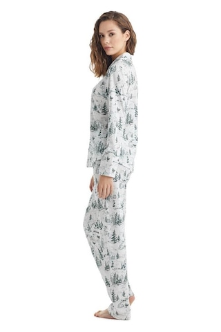 Blackspade Kadın Uzun Kol Gömlek Yaka Desenli Pijama Takım C5t1n2o35 001