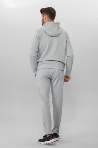 Kapsonlu Fermuarlı Sweat Gri