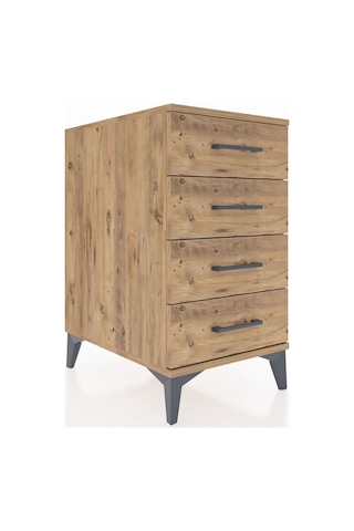 Kronos Komodin 4 Çekmeceli 44x59x80 Çam-çam Çam