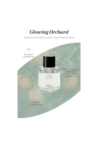 Yapışkanlık Hissi Bırakmayan Saten Bitişli Vücut Yağı Kundal Satın Glow Body Oil Glowing Orchard