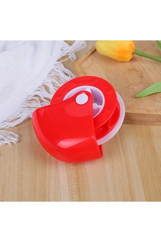 Fochsia 1 Adet Kırmızı Plastik Pizza Pasta Kıvırma Aparatı Gıda Güvenliği Pişirme Ve Dekorasyon Aracı