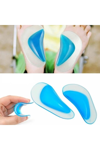 Giderici Düz Taban Önleyici Ark Destekli Ayak Tabanlığı Çift