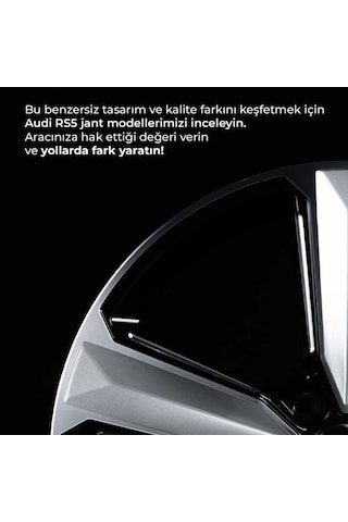18" İnç 5x112 Audi Rs5 Kalıp İthal A3 A4 A5 Uyumlu Jant