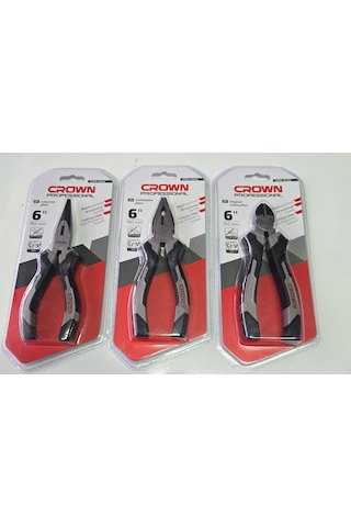 Crown Profesyonel Pense Yankeski Kargaburun Set 160 Mm