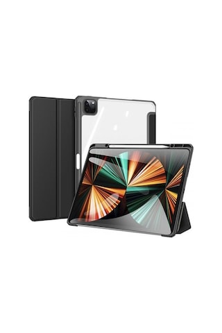 Coofbe Standlı Kalem Yerli Mıknatıslı Arkası Şeffaf Apple Uyumlu iPad Pro 11 Tablet Kılıfı 2022-2021-2020-2018