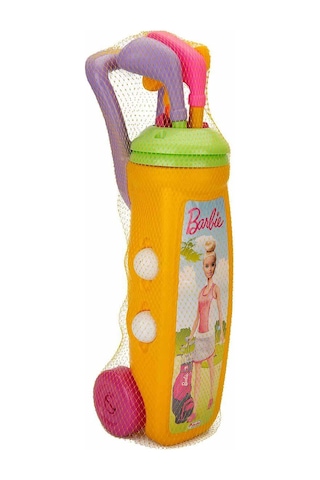 Barbie Golf Arabası Oyuncak Eğitici Oyun Seti Sarı