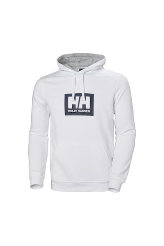 Helly Hansen Box Hoodıe Kapişonlu Beyaz Siyah