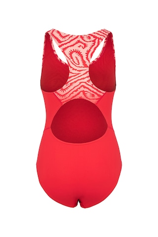 Slazenger Sports Back Kadın Yüzücü Kırmızı Mayo