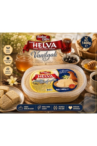 Sabıroğlu Sade Helva Kutu 1400 G Sabıroğlu Sade Helva Kutu 1400 G