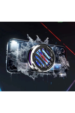 Mıknatıslı Cep Telefon Sessiz Soğutma Fanı Radyatör Soğutucu iOs Uyumlu  Android Pubg Gaming Soğutucu