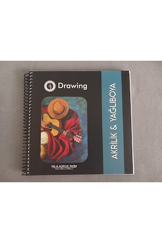 Akrilik & Yağlı Boya Çizim Defteri 200x200mm 250 Gr 24 Yaprak Derin Dokulu