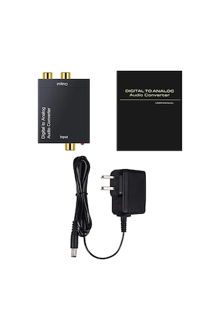 3.5 MM Dijital Analog Ses Dönüştürücü Optik Fiber Toslink Koaksiy
