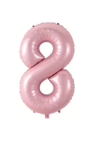Beysüs Pembe 8 Rakam Folyo Balon 80 Cm Pembe